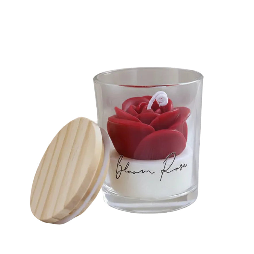 Loomi Aura-Flame™ Rose Scented Candle