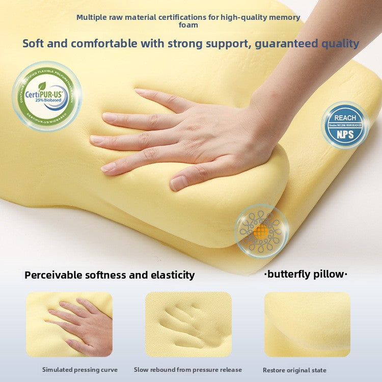 Loomi Stratus-Wing™ Butterfly Memory Foam Pillow