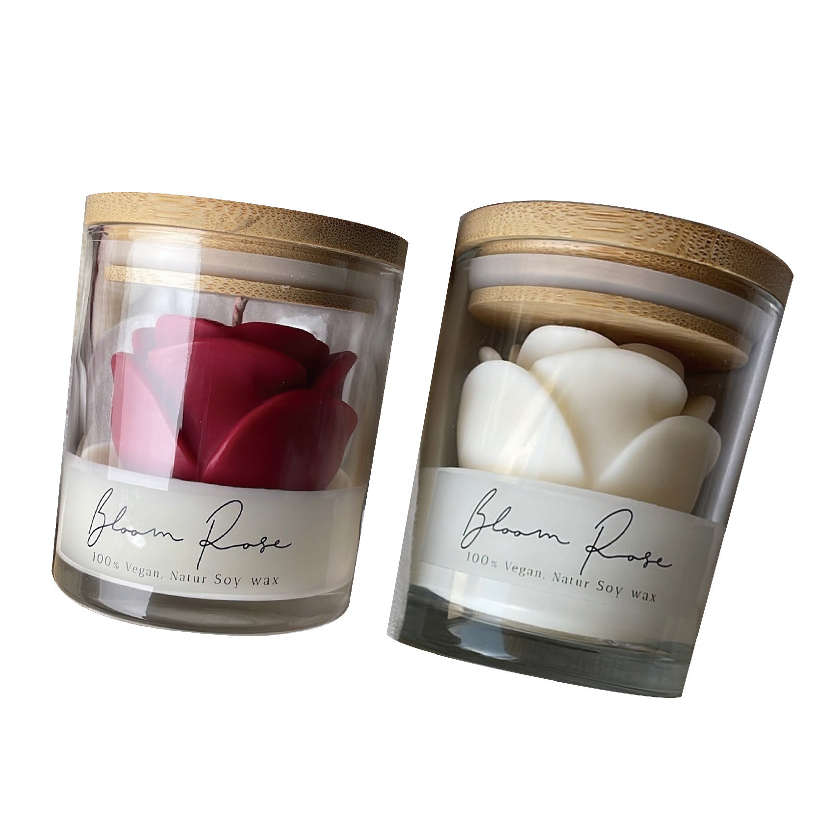 Loomi Aura-Flame™ Rose Scented Candle