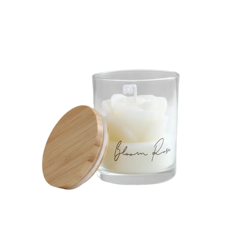 Loomi Aura-Flame™ Rose Scented Candle
