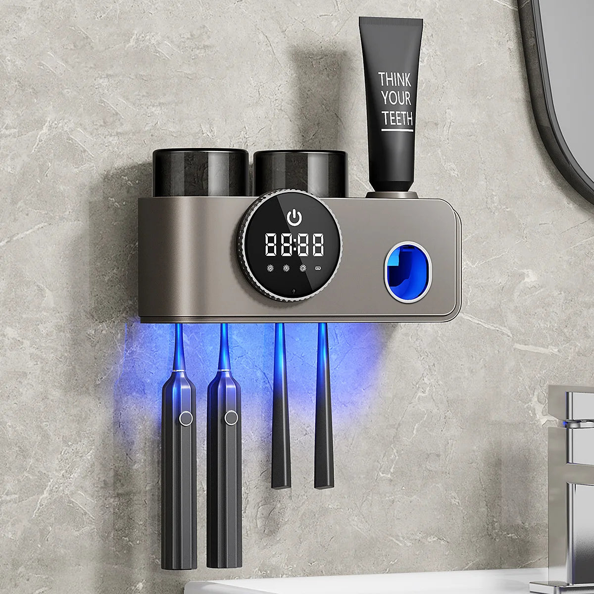 Loomi HygienePro™ 5-in-1 UV-C Toothbrush Station