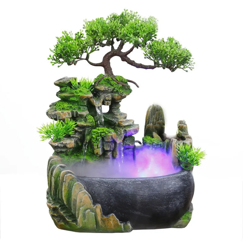 Loomi AuraFlow™ Zen LED Desktop Fountain