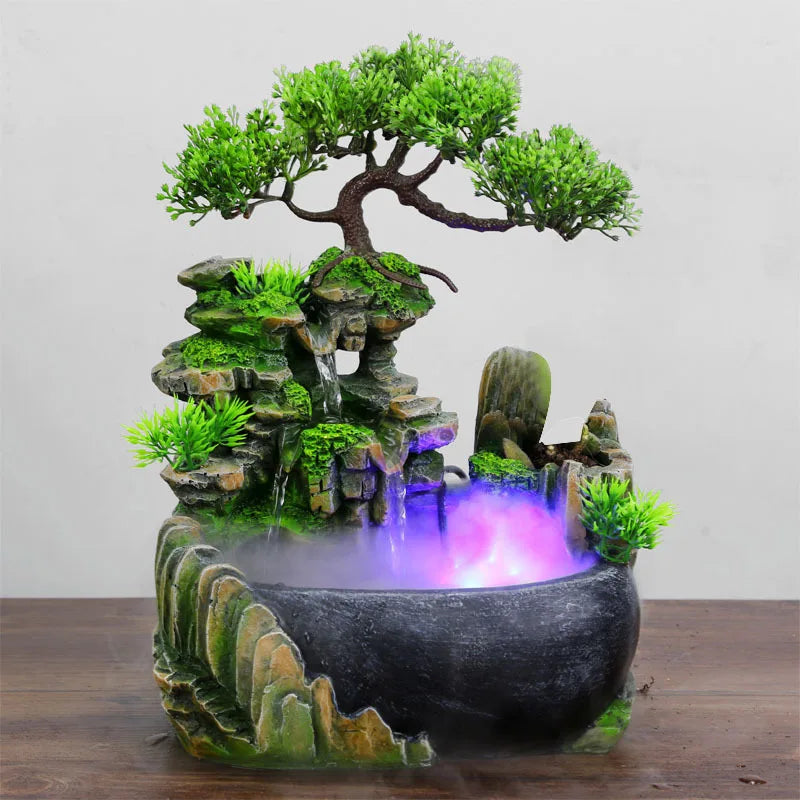 Loomi AuraFlow™ Zen LED Desktop Fountain