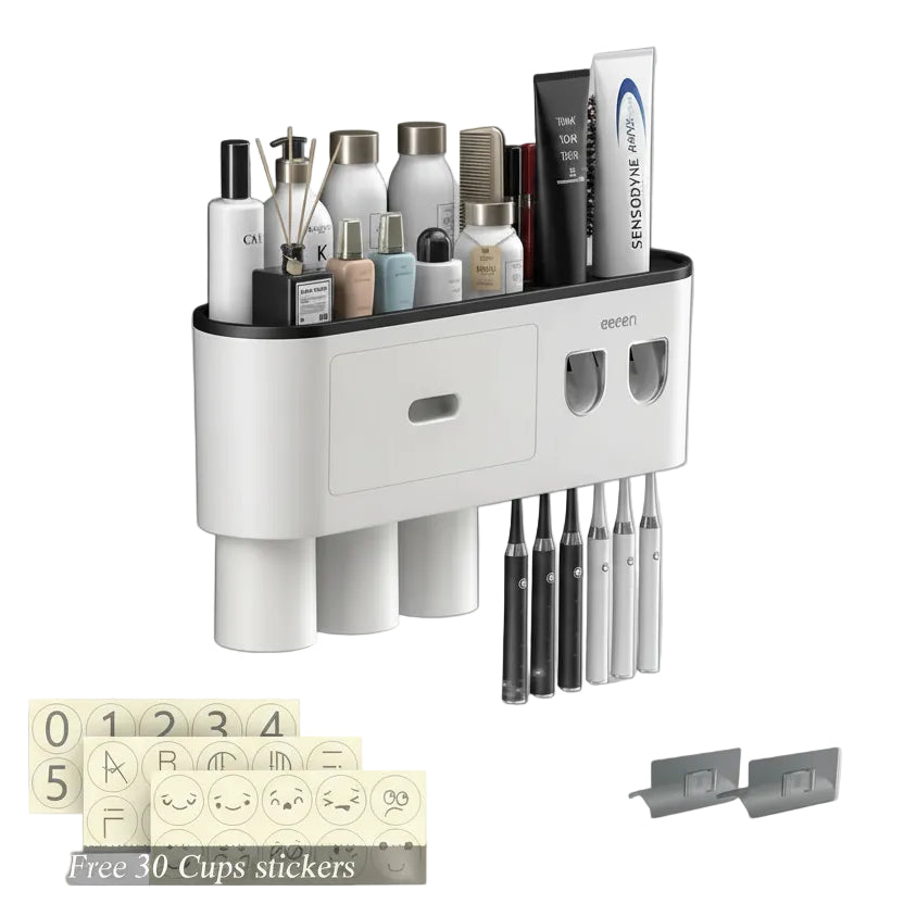 Loomi MENGNI™ Magnetic Toothpaste Dispenser Station