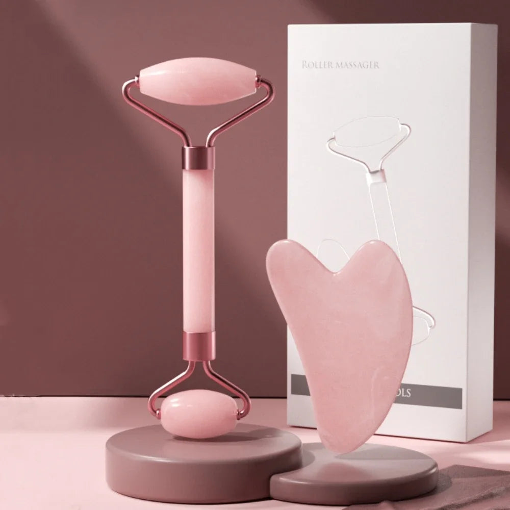 Loomi AuraGlow™ Face Massager Roller & Gua Sha Set