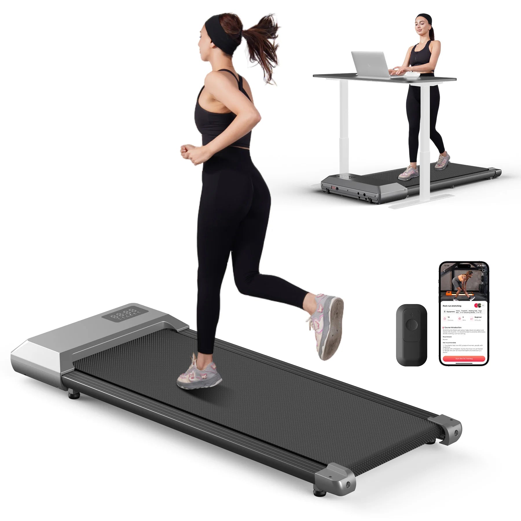 Loomi Stratus-Sync™ 2-in-1 Folding Treadmill