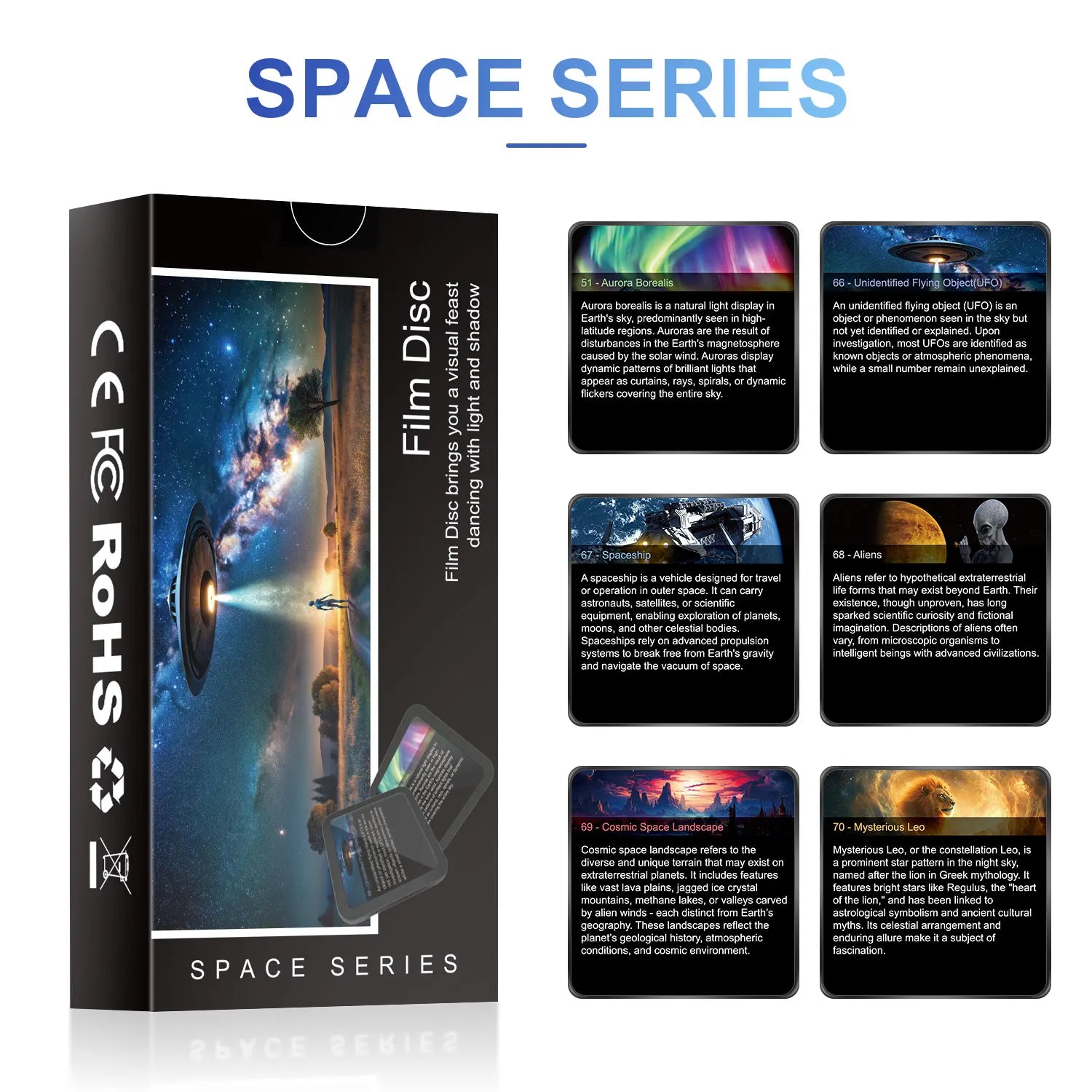 Loomi Nebula-Sync™ 6-Pack Galaxy Night Light Set