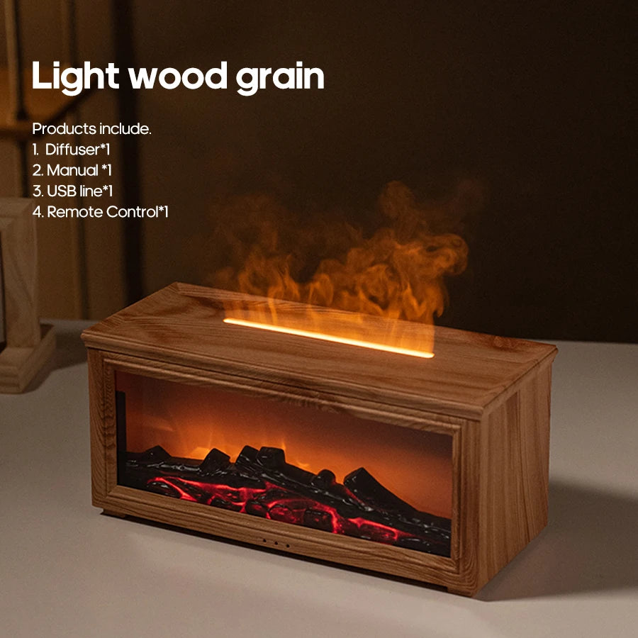 Loomi FlameGlow™ Realistic Fireplace Aroma Diffuser