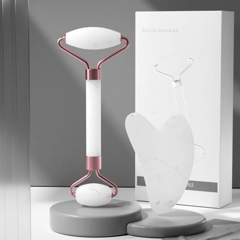 Loomi AuraGlow™ Face Massager Roller & Gua Sha Set