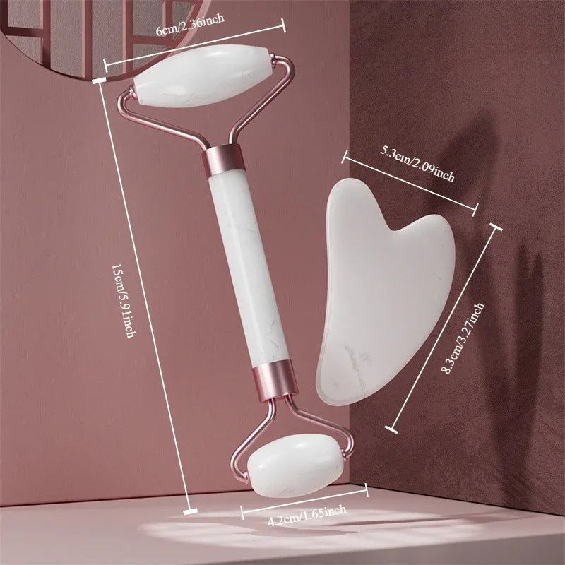 Loomi AuraGlow™ Face Massager Roller & Gua Sha Set