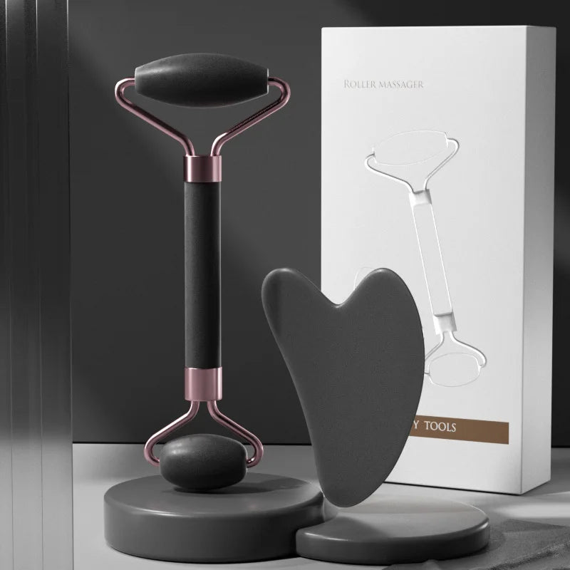 Loomi AuraGlow™ Face Massager Roller & Gua Sha Set