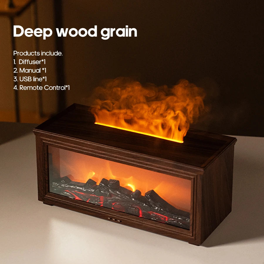 Loomi FlameGlow™ Realistic Fireplace Aroma Diffuser