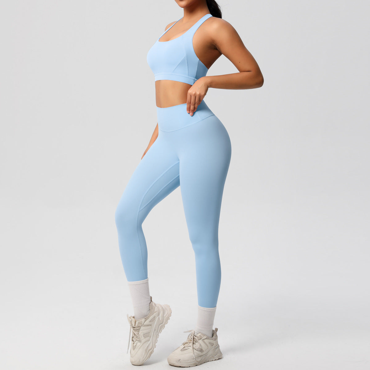 Loomi Core-Axis™ High Support Sports Bra + Yoga Pants Set
