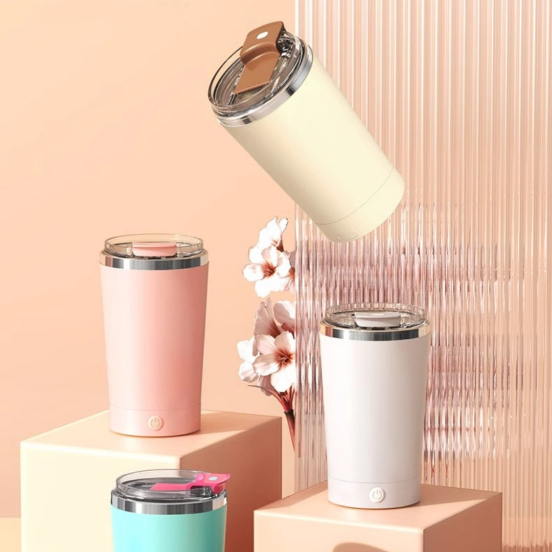 Loomi Vortex-Flow™ Magnetic Self-Stirring Mug